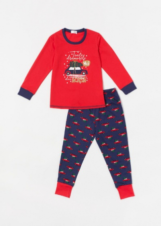 Pijama copii rosie Soft & Seven BY SOFIAMAN