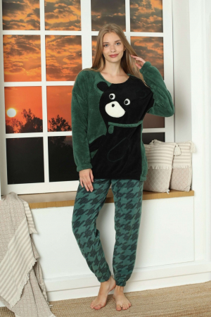 Pijama dama cocolino, verde [1]