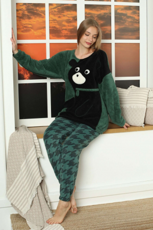 Pijama dama cocolino, verde [3]
