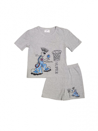 Băieți - Pijama de Vară pentru Băieți, Gri