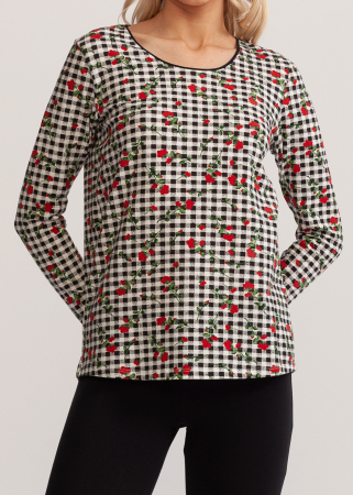 Pijama femei cu colanti, Soft&Seven Sofiaman, Negru [4]