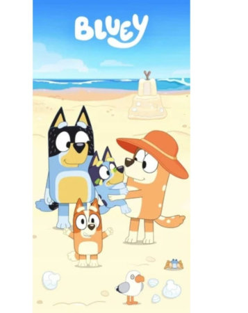 Prosop - Prosop pentru copii Bluey, din bumbac moale, 70x140 cm