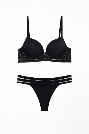 Lenjerie intima - Set lenjerie intima Lemila, negru