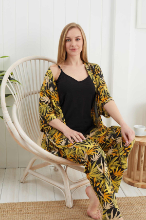 Pijamale - Set pijama dama compus din 3 piese