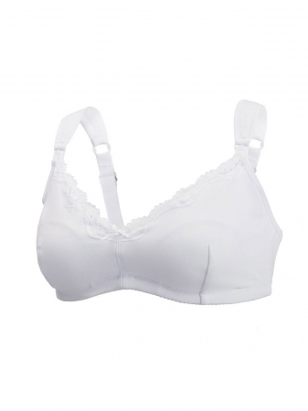 Femei - Sutien pentru alaptat Lemila cu dantela, alb