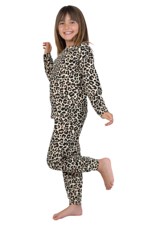 Pijamă fete bumbac 100% cu imprimeu animal print [0]
