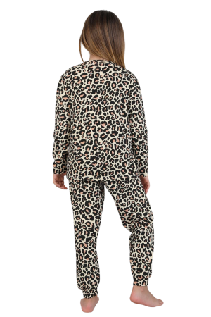 Pijamă fete bumbac 100% cu imprimeu animal print [3]