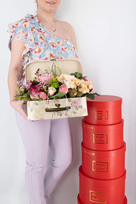 Aranjament floral - Valiza cu Flori - Mare 7 [2]