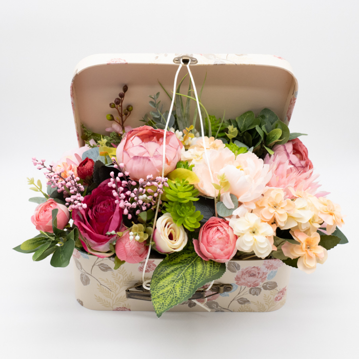 Aranjament floral - Valiza cu Flori - Mare 7 [19]