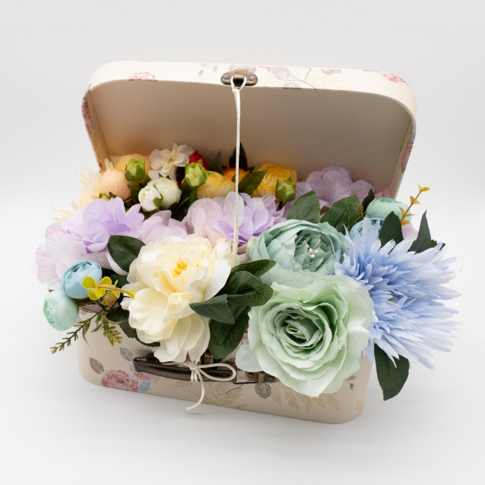 Aranjament floral - Valiza cu Flori - Mare 7 [12]