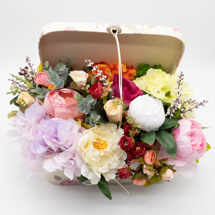 Aranjament floral - Valiza cu Flori - Mare 7 [6]