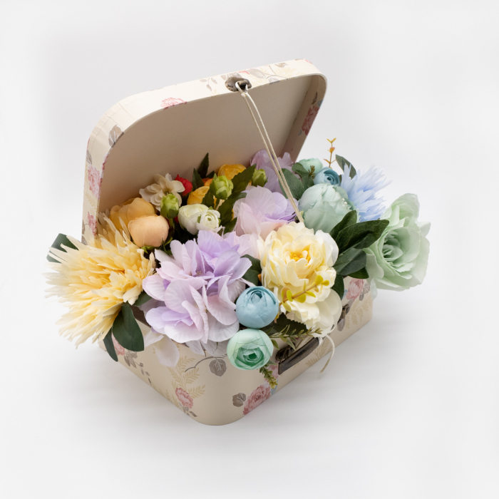 Aranjament floral - Valiza cu Flori - Mare 7 [13]