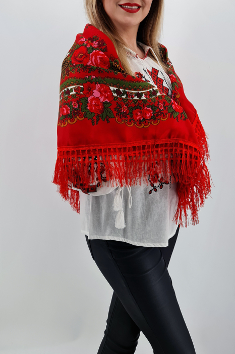 Batic Traditional cu Imprimeu Floral [4]