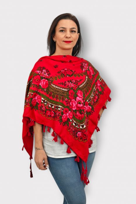 Batic Traditional cu Imprimeu Floral [2]