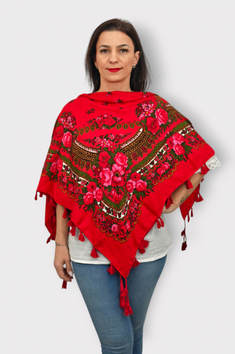Batic Traditional cu Imprimeu Floral [3]