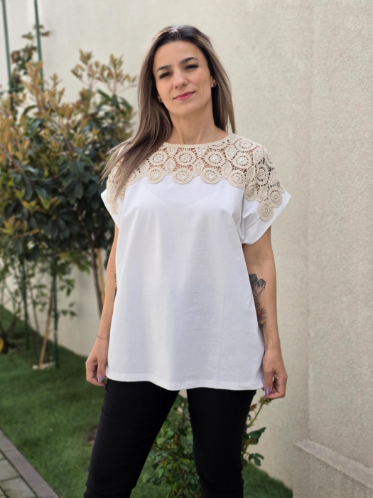Bluza cu dantela Camelia [2]