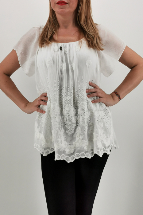 Bluza din matase Donisia 2 [3]