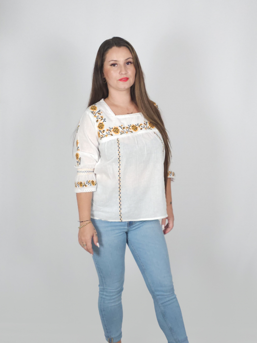 Bluza / Ie Traditionala cu flori 4 [2]