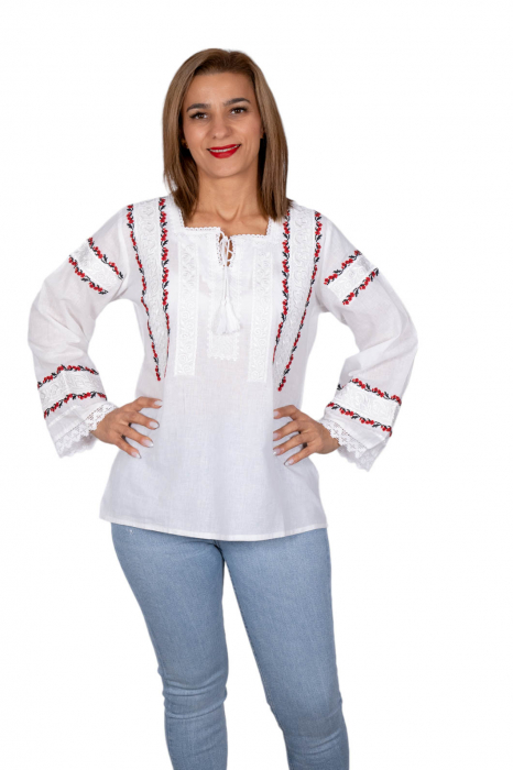 Bluza / Ie Traditionala cu flori 6 [5]