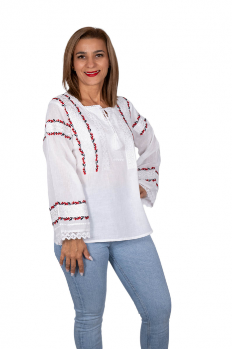 Bluza / Ie Traditionala cu flori 6 [3]