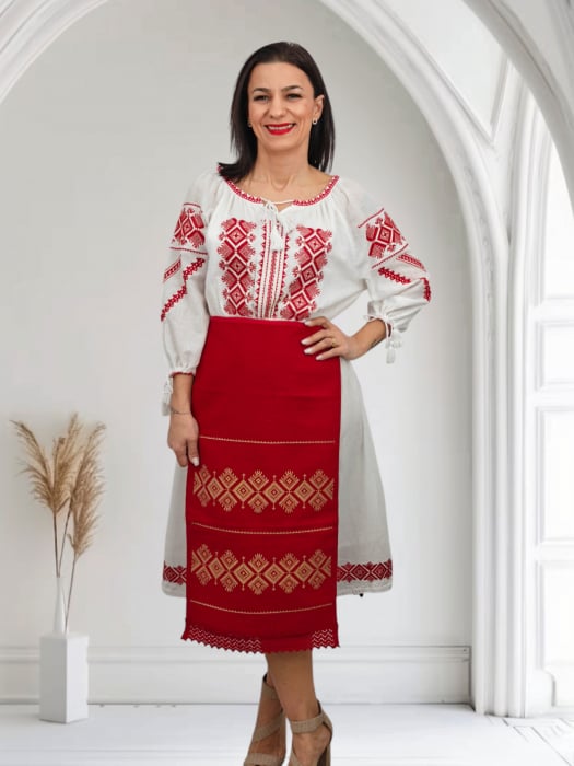 Costum Rochie  Brau si 2 Fote Olguta