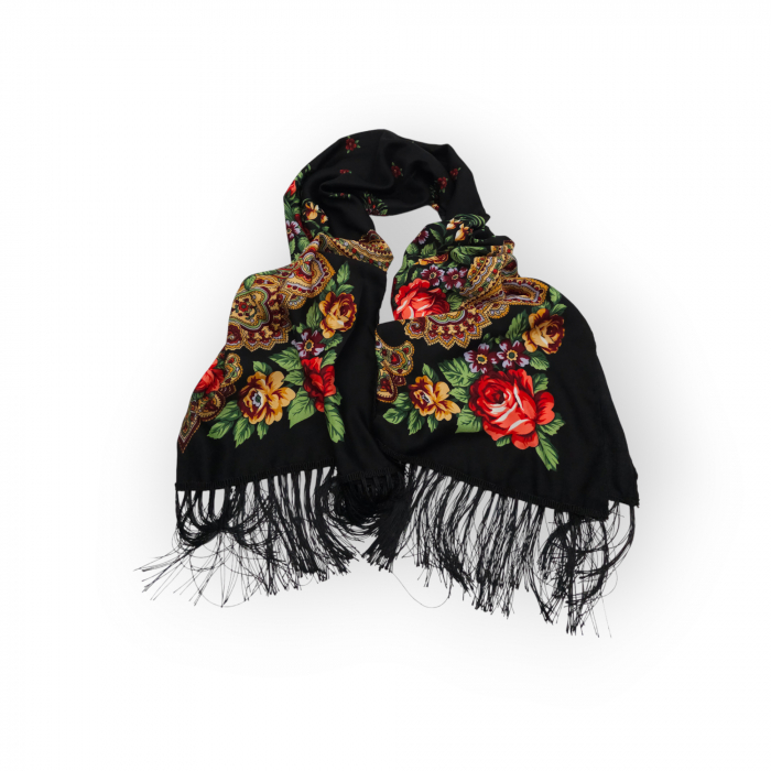 Esarfa Traditionala cu Imprimeu Floral [2]