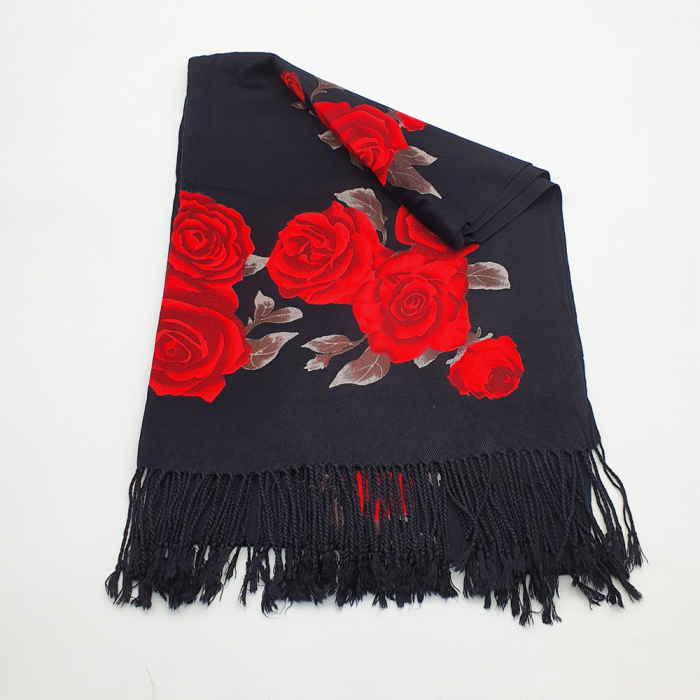 Esarfa Traditionala cu Imprimeu Floral [2]
