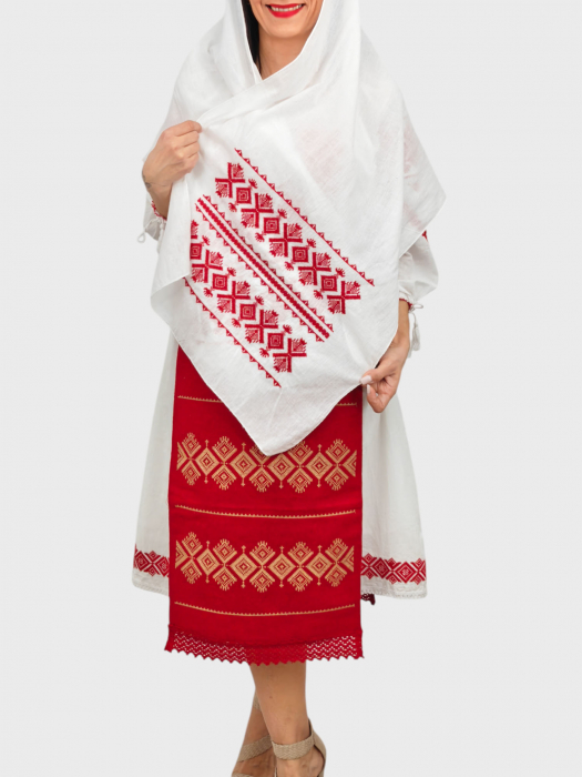 Marama Traditionala cu broderie Inflorata [2]