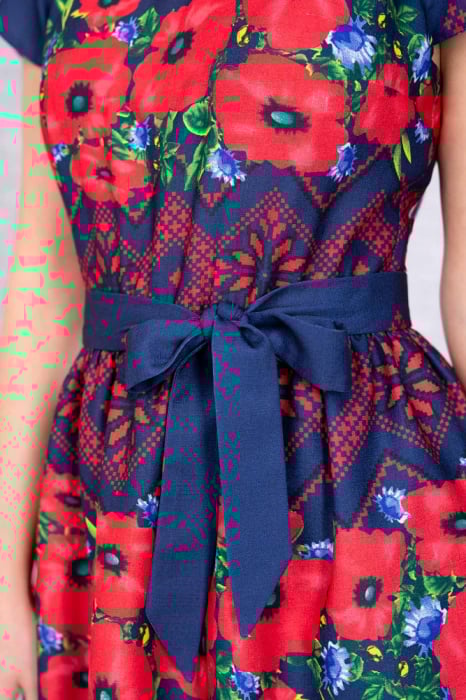 Rochie cu motive traditionale Elenca 2 [4]