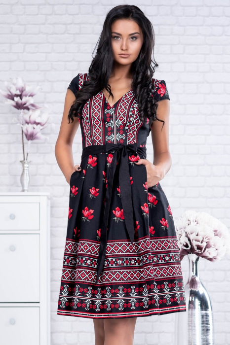 Rochie cu motive traditionale Ilona 2 [2]