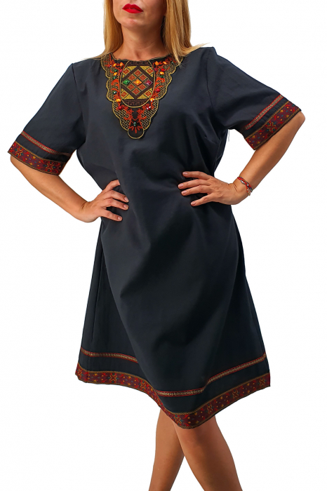 Rochie cu motive traditionale Sara 2 [2]