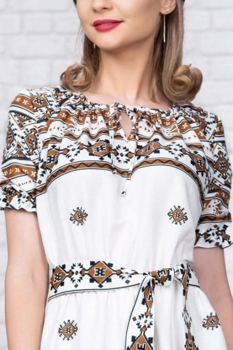 Rochie cu motive traditionale Ilinca [3]