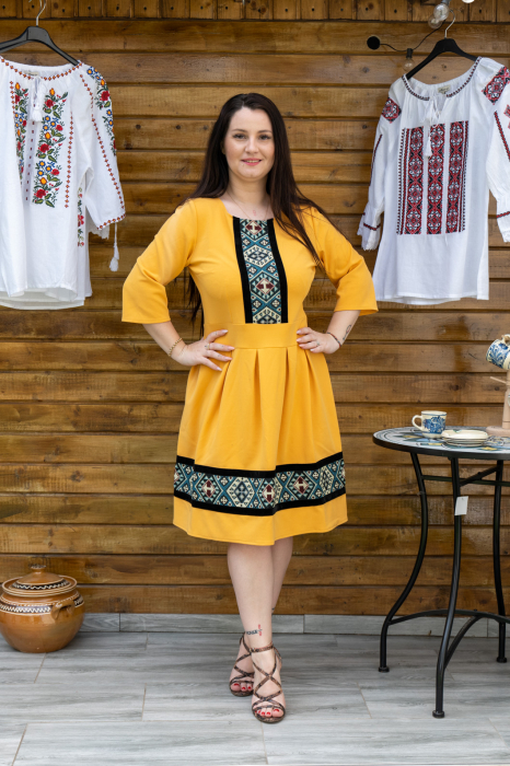 Rochie Stilizata cu Motive Traditionale Doris 2 [2]