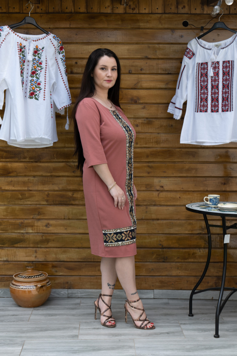 Rochie Stilizata cu Motive Traditionale Izabela 20 [3]