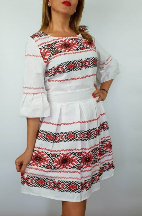 Rochie stilizata cu motive traditionale Nicoleta 3 [2]