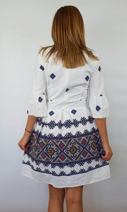 Rochie stilizata cu motive traditionale Nicoleta 4 [4]