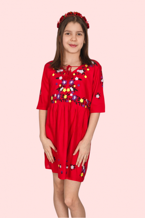 Rochie traditionala fetite Eva [2]
