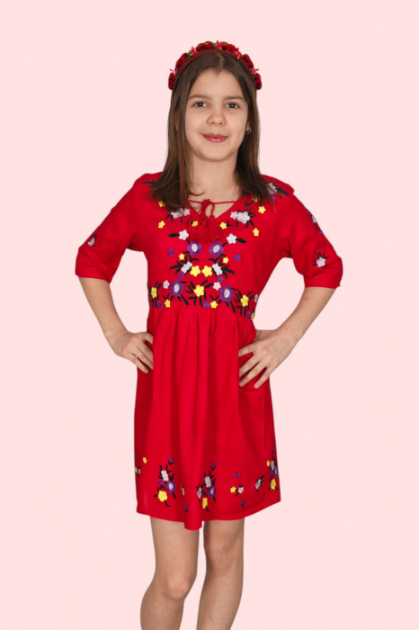 Rochie traditionala fetite Eva [3]
