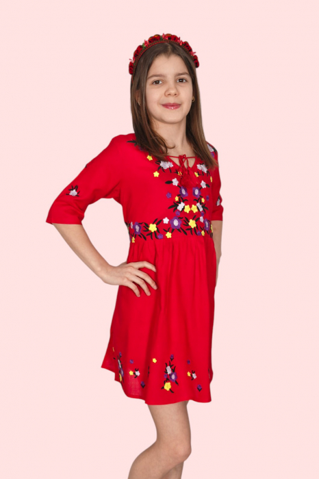 Rochie traditionala fetite Eva [4]