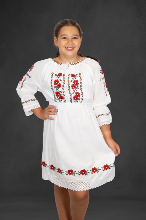 Rochie traditionala fetite Maricica