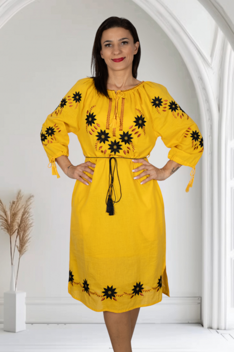 Rochie Traditionala Floarea Soarelui 25 [3]
