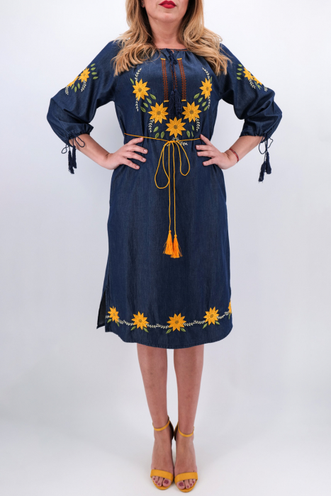 Rochie Traditionala Floarea Soarelui 6 [3]