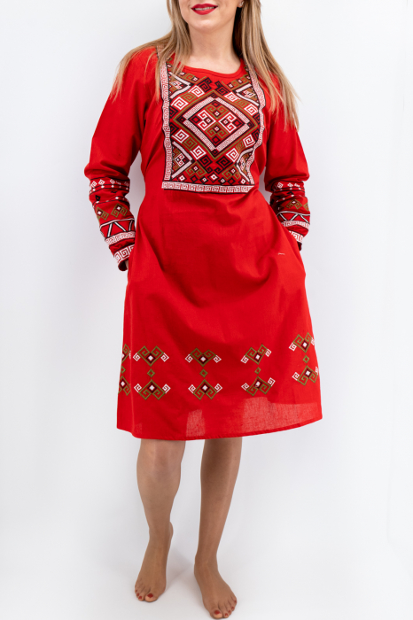 Rochie Traditionala Roza 3 [2]