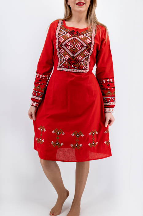 Rochie Traditionala Roza 3 [5]