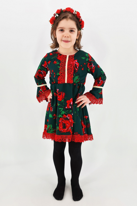 Rochita cu tematica florala de la 4 an la 6 ani [3]