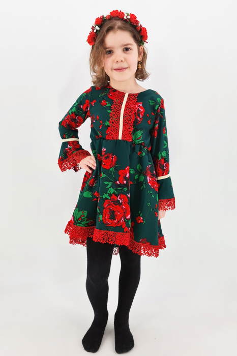 Rochita cu tematica florala de la 4 an la 6 ani [2]