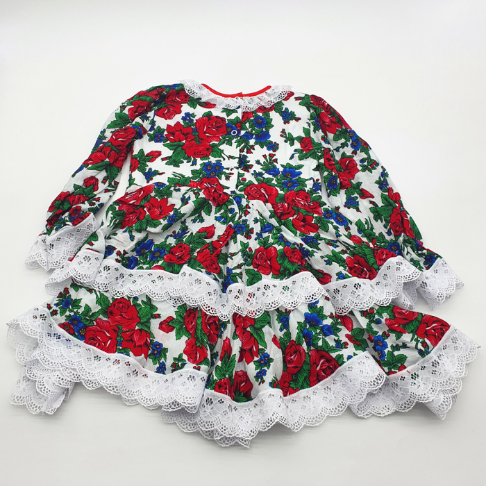 Rochita cu tematica florala de la 1 an la 3 ani Alb [2]