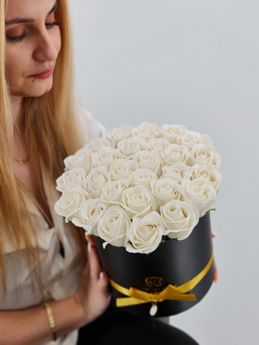 Set cadou - Trandafiri sapun - Alb Pur! [2]