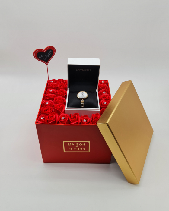 Set cadou - Trandafiri sapun - Cadou Ceas [3]