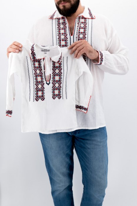 Set Traditional - Camasa Tata Camasa fiu Georgian